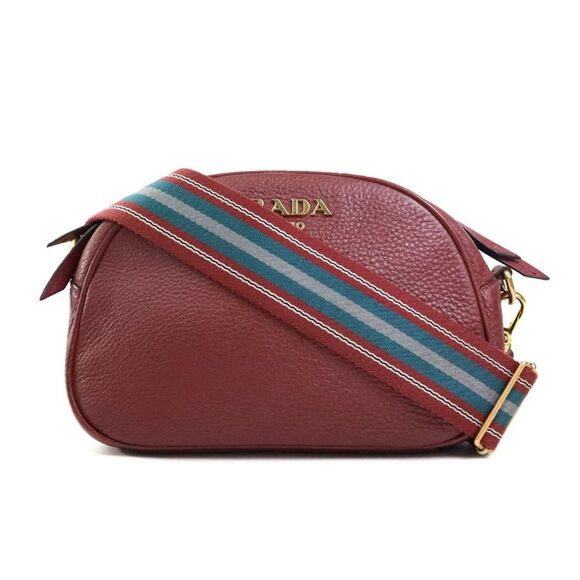 PRADA Blue Leather Shoulder Bag - Picture 1 of 5